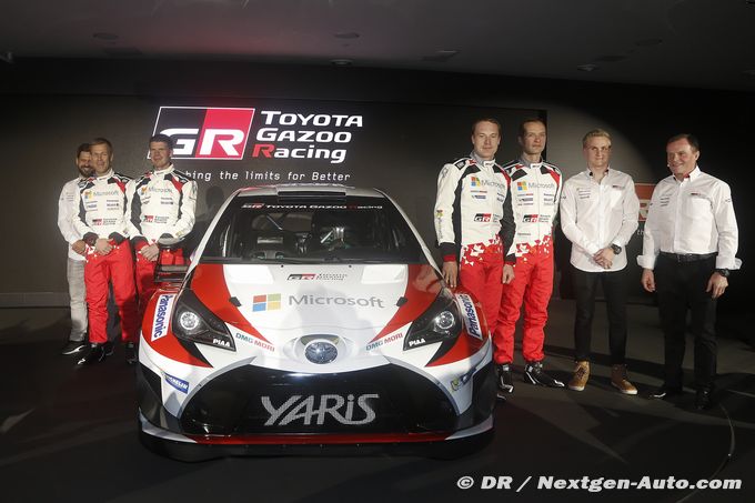 Toyota présente sa Yaris WRC, Latvala