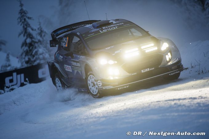 Tanak fighting for Rally Sweden victory