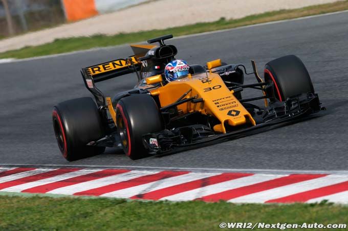 Renault F1 limitée dans son roulage à