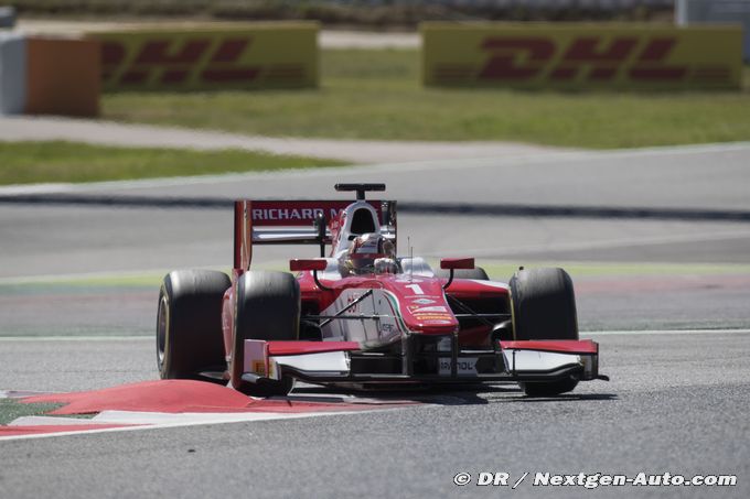 Barcelona, Race 1: Leclerc scorches to