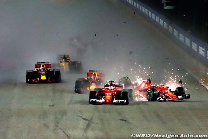 Lauda blames Vettel for Singapore crash
