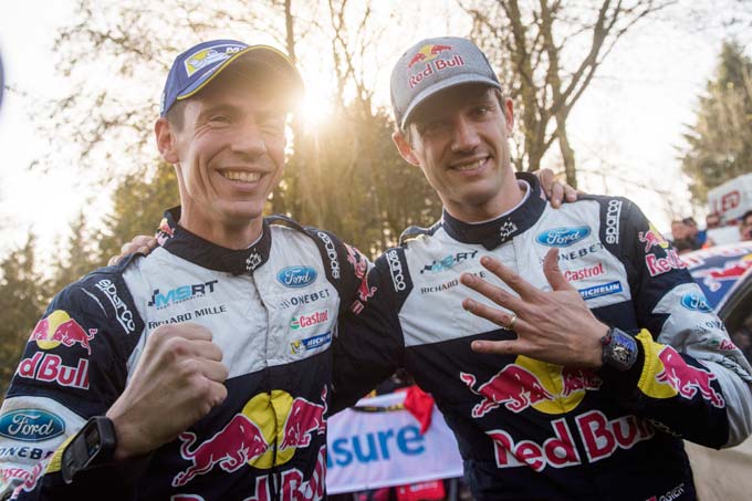 Ogier wins stunning fifth WRC title with