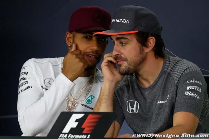 Hamilton tips Alonso to be in 2018 fight