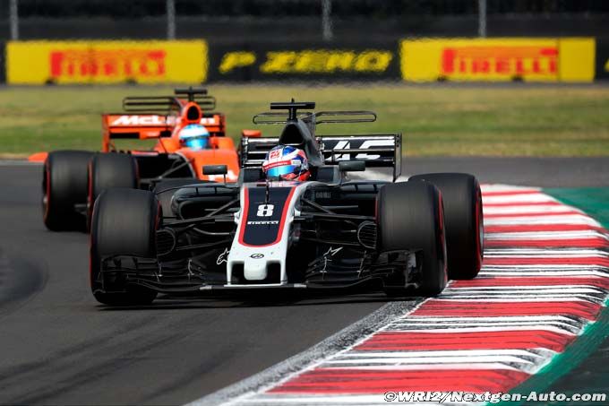 Grosjean voit McLaren au niveau de (...)