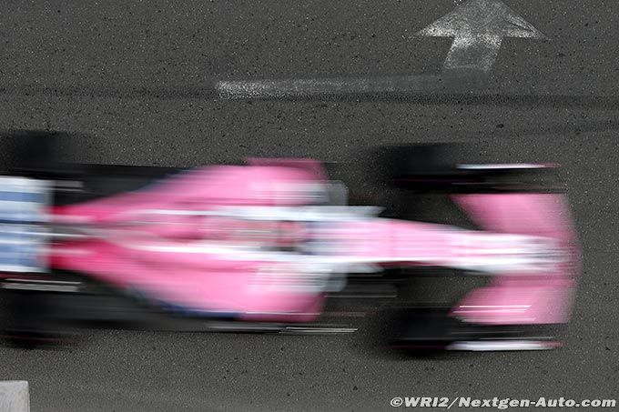 Force India confirme manquer d'arge