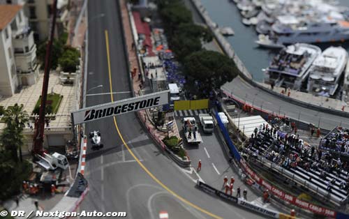 La piste de Monaco endommagée