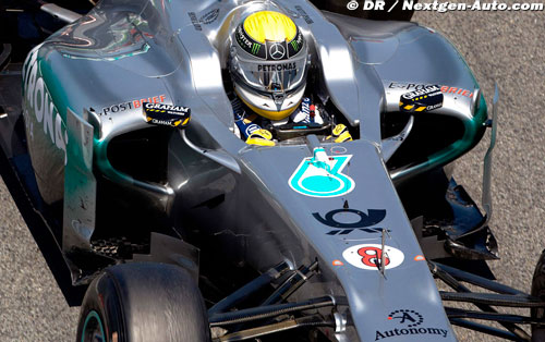Grosse sortie de piste de Nico Rosberg
