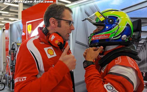 Felipe Massa sera en rouge en 2012