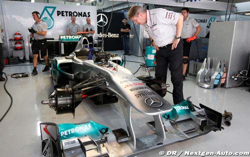 New Mercedes to debut at second test