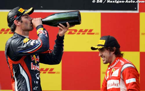 Alonso jokes as Webber wins FIA (...)
