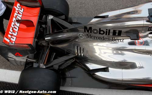 McLaren using adjustable rear brake