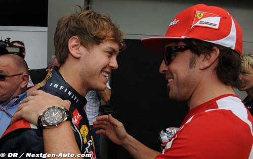 Un fort rapprochement entre Vettel (...)