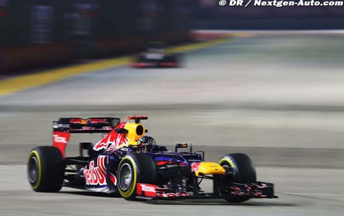 Vettel s'impose de nuit à Singapour