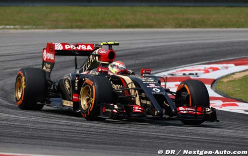 Lotus : Maldonado à la faute, Grosjean