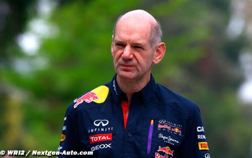 Newey with Webber at Silverstone, (...)