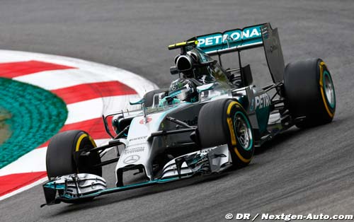 Doublé des Mercedes, Rosberg devant