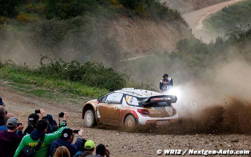 Kris Meeke on course for a podium finish