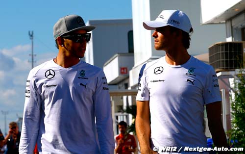 Rosberg et Hamilton : situation (...)