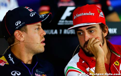 Alonso a souhaité bonne chance à Vettel