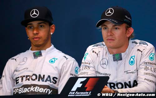 Hamilton : les relations avec Rosberg