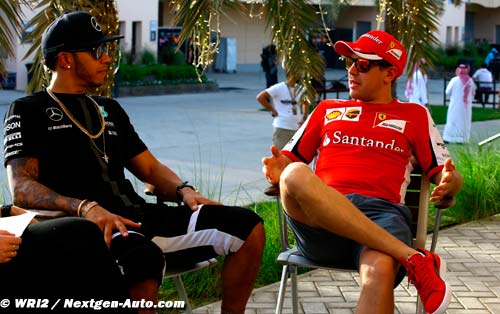 Hamilton voit en Vettel son principal
