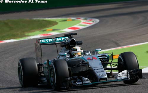 Hamilton en pole à Monza devant (...)