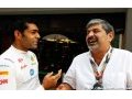 Chandhok Senior a peur de perdre le dernier pilote indien en F1