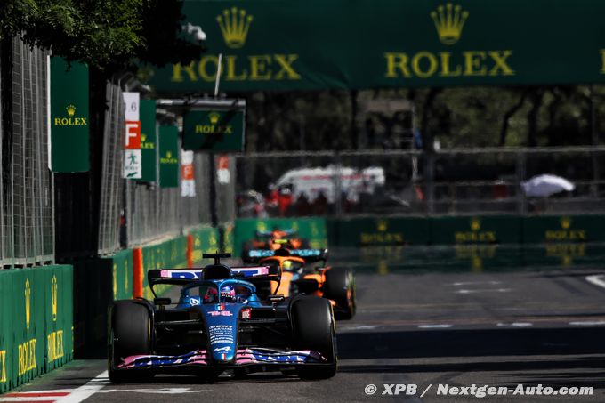 Alpine F1 : Alonso salue la vitesse (…)