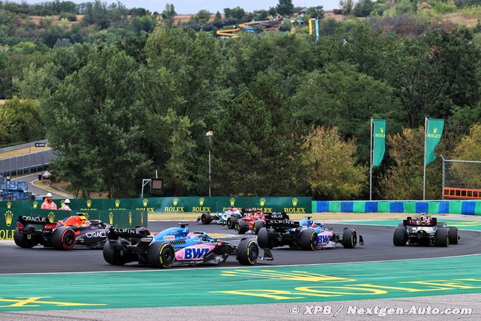 Fórmula 1 |  Alpine F1 se queda atrás en la carrera pero se mantiene en el top 10 con Alonso y Ocon