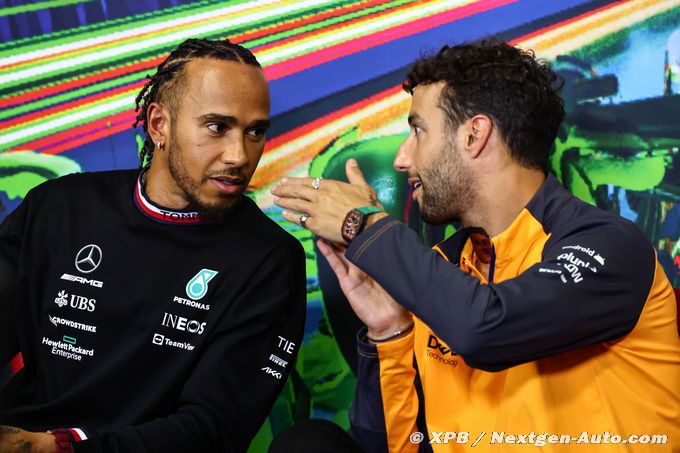 Hamilton plays down Ricciardo-to-Mercede