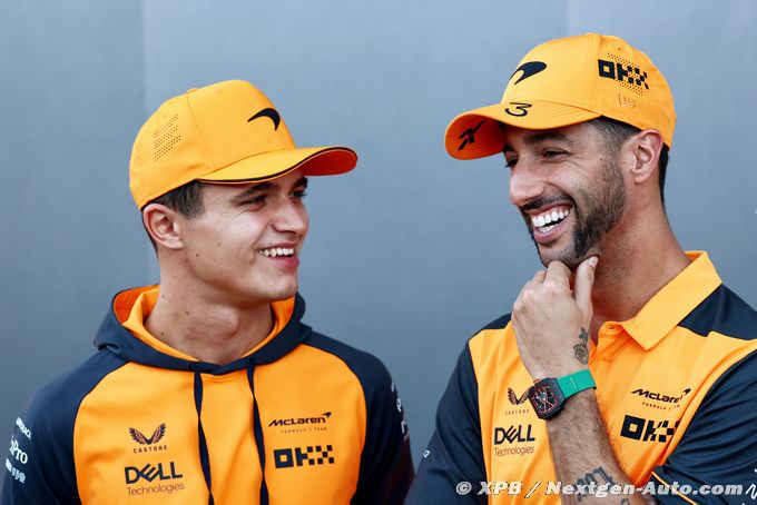 Norris et Ricciardo sont devenus (...)