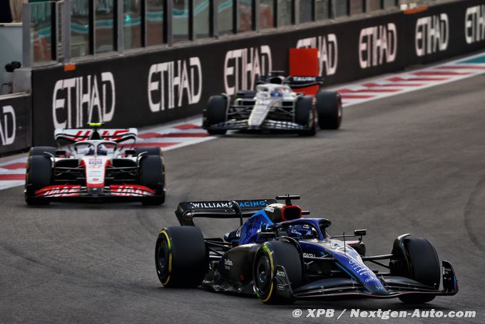 Albon finit 13e à Abu Dhabi, Latifi (…)