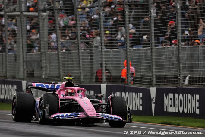 Ocon 6ème et Gasly 10ème lors d'une