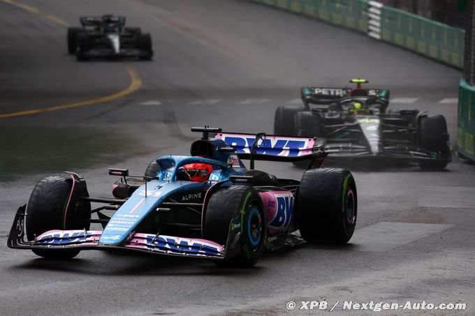 Alpine F1 devant Mercedes à Barcelone ce