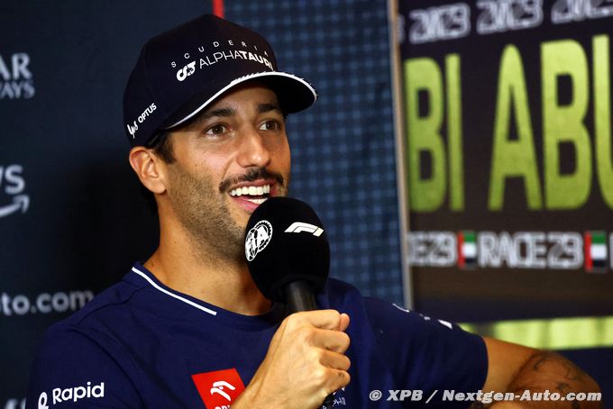 AlphaTauri : Ricciardo ne 'voudrait