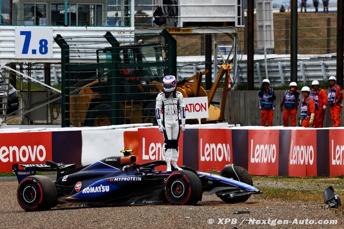 Sargeant crashed Albon's repaired