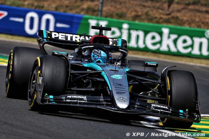 Mercedes F1 démarre un peu en retrait au