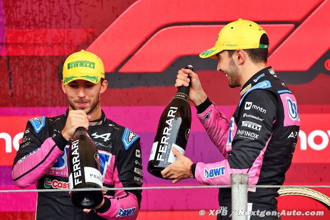 Ocon : Ce podium avec Pierre restera (…)