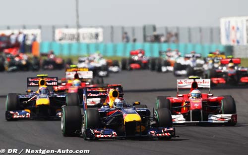 Vettel upset as Webber takes title lead