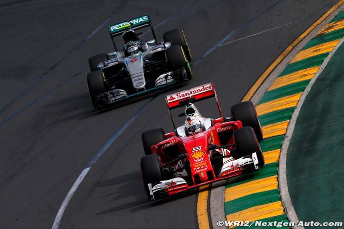 Race - Australian GP report: Ferrari