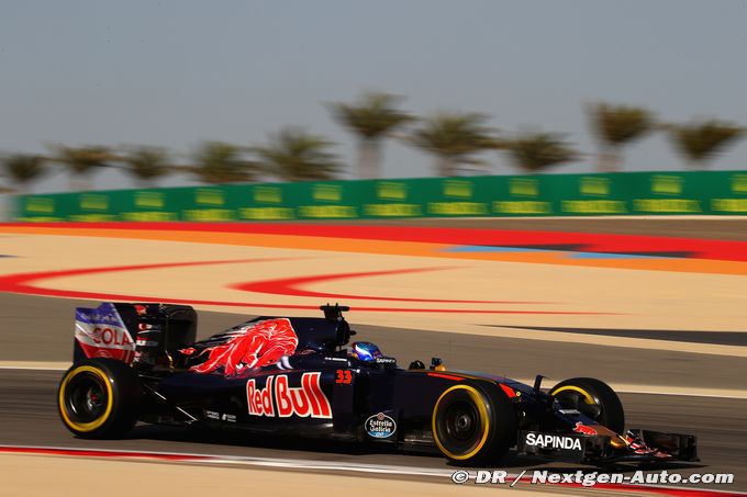 Toro Rosso duo poses Red Bull promotion