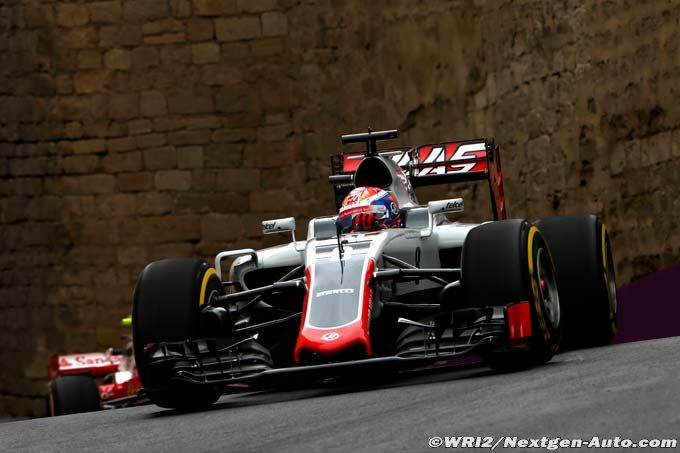 Grosjean aux portes de la Q3 à Bakou