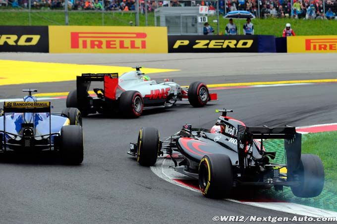 Button et les vibreurs du Red Bull Ring