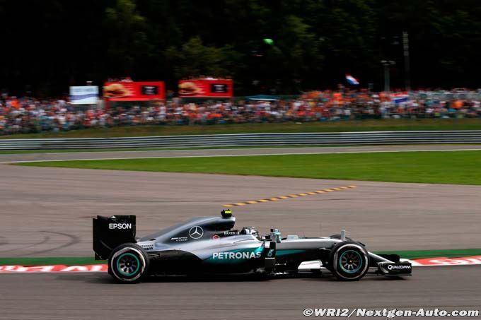 Monza, L1 : Rosberg devant Hamilton et