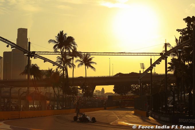 Force India en retrait mais nettement