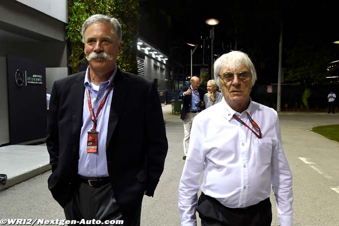 Carey in meetings without Ecclestone -