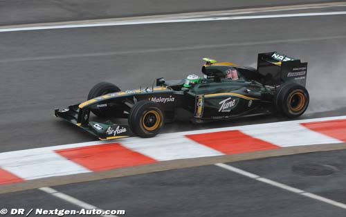 Course frustrante pour Lotus