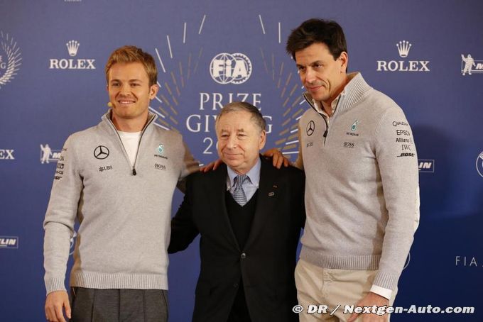 FIA President Jean Todt salutes Nico (…)