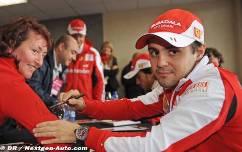 Massa did not see Spa starting grid line