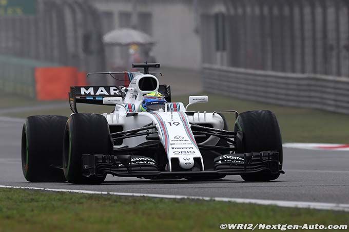 Monza, FP3: Massa quickest as heavy rain